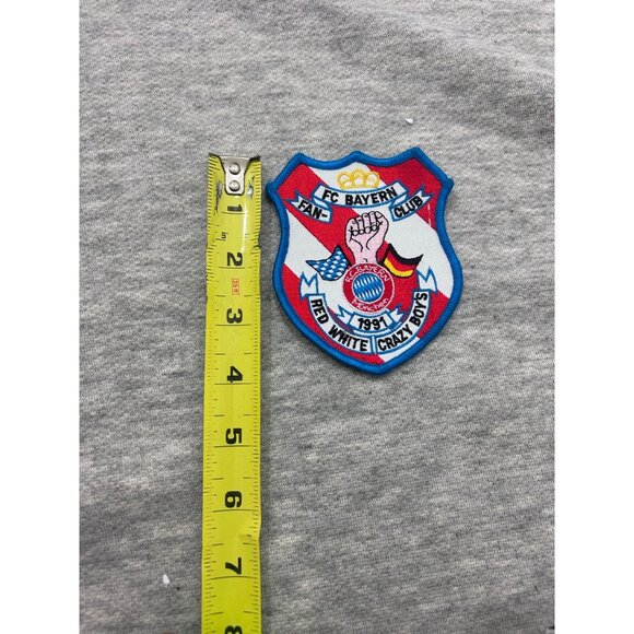 FC Bayern Fan Club Red White Crazy Boys 1991 Logo Patch - Picture 2 of 5